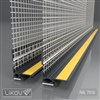 LIKOV LS2-FLEX 06 lišta okenní začišťovací 2D 6 mm s krycí lam. a tkan. 2,6m antracit